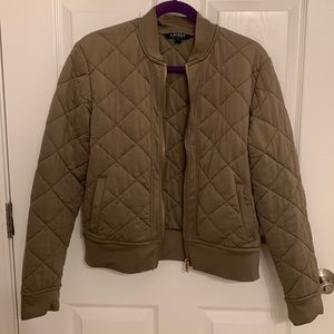 Lauren Ralph Lauren Olive quilted Bomber Jacket